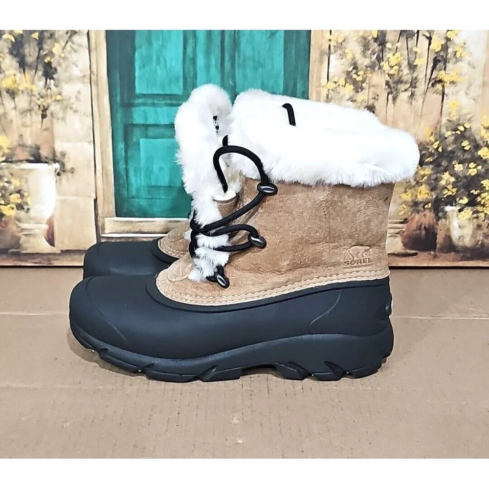 Sorel Snow Angel Waterproof Snow Boots Rootbeer‎ NL 1810-234 Women's Size 6